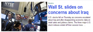 Yahoo stock article